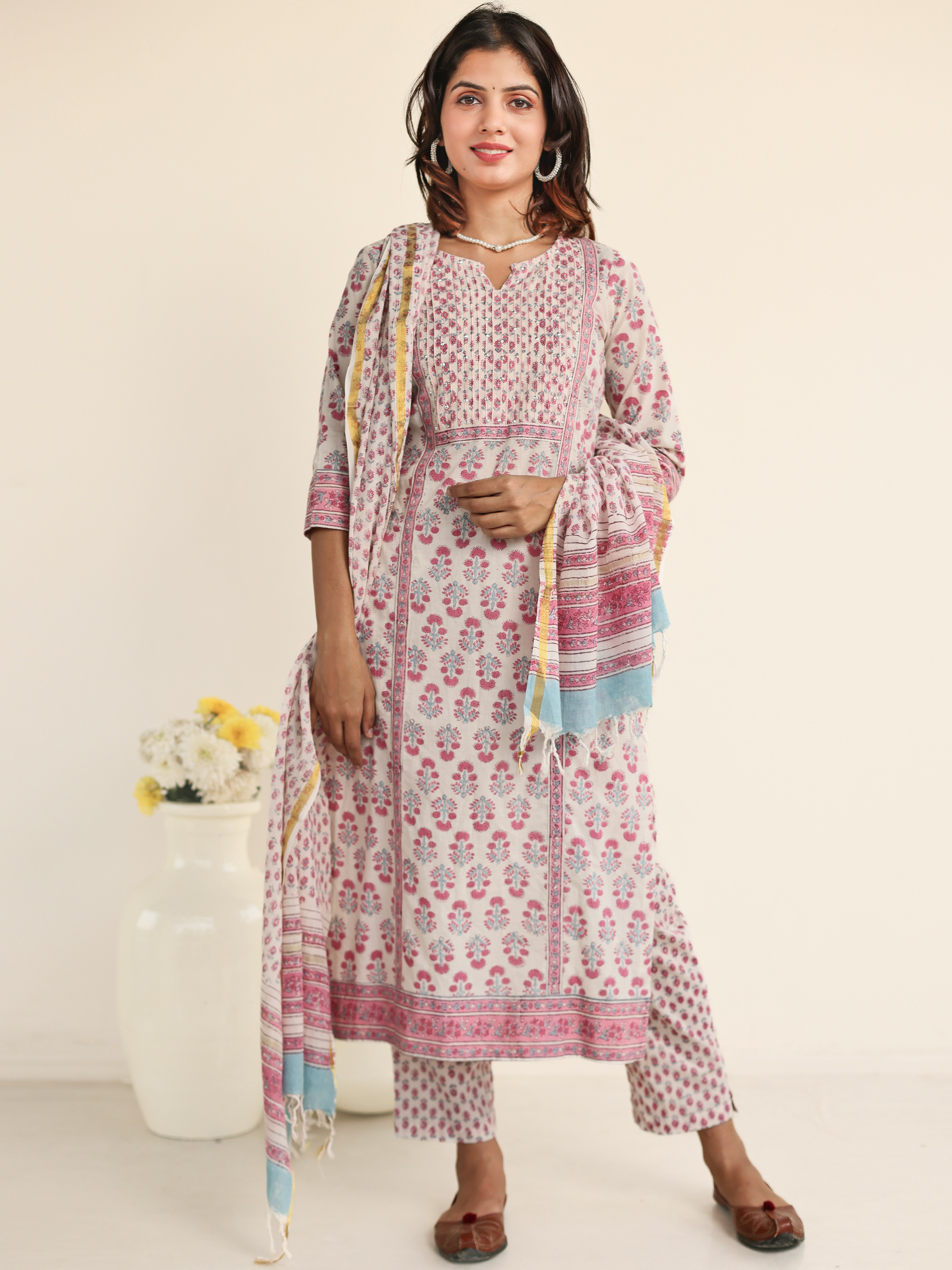 Cotton Kurta Set